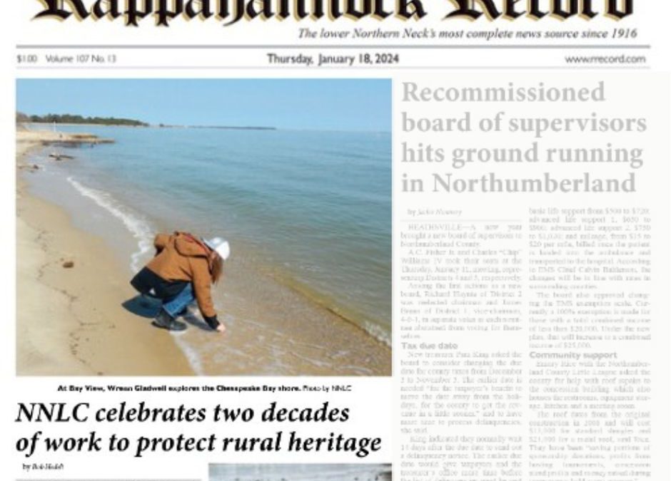 Northern Neck Land Conservancy Celebrates Two Decades of Work to Protect Rural Heritage