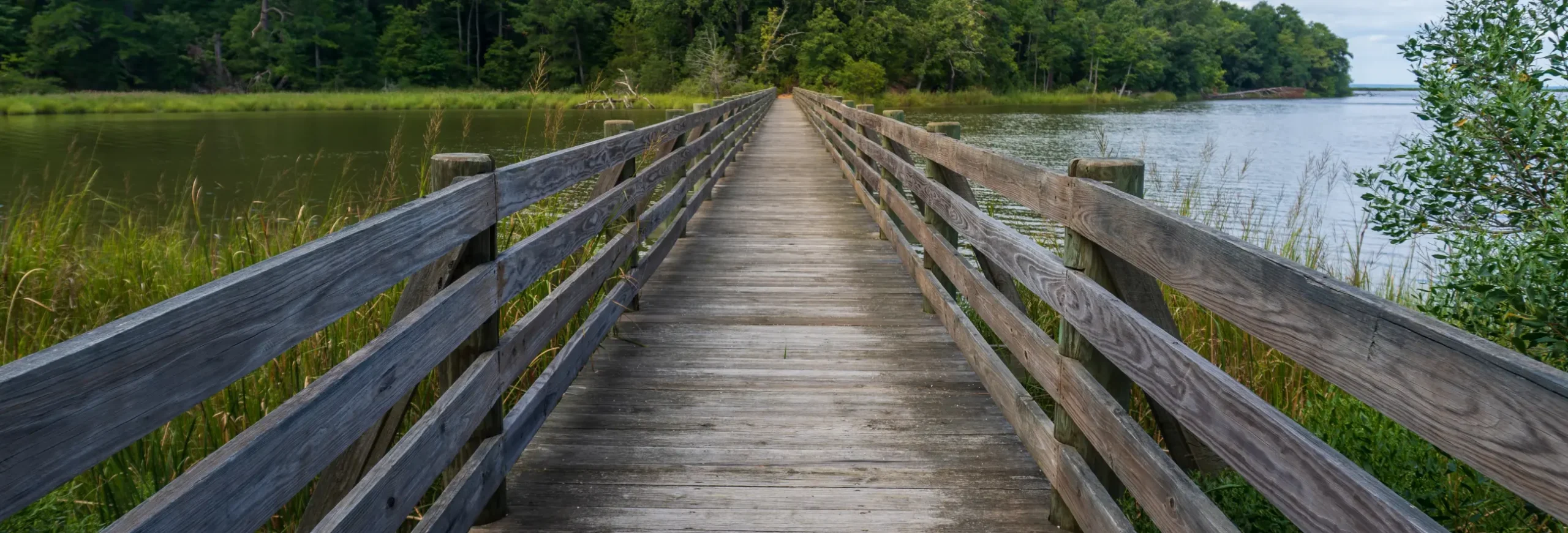 Wooden bridge over water Wooden bridge over water